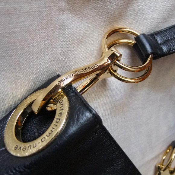 Designer Jean-Pierre Klifa black leather bucket handbag - Picture 2 of 3